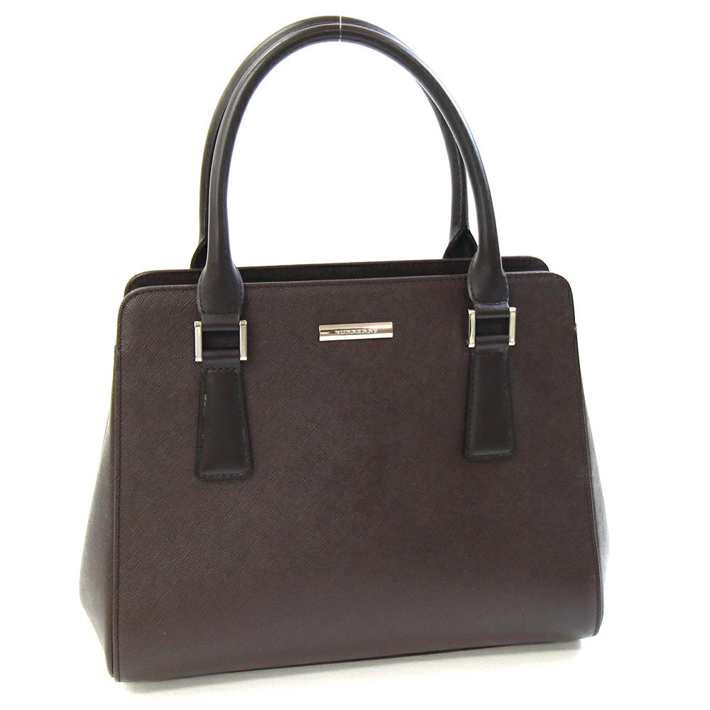 Burberry handbag brown leather Nova Check